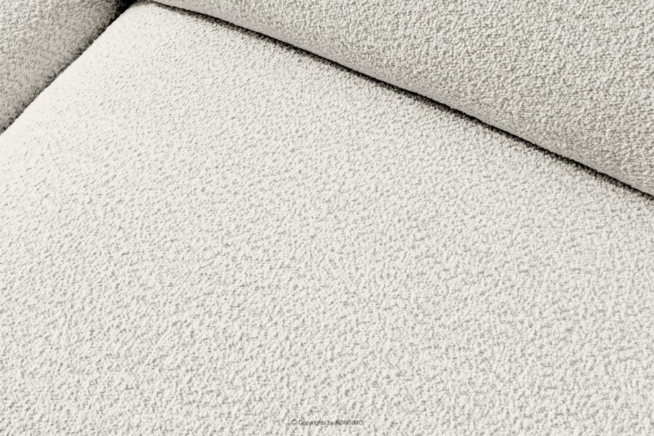 BUFFO Weiches Dreisitzer-Sofa aus Bouclé-Stoff in Weiß Weiß - Foto 6