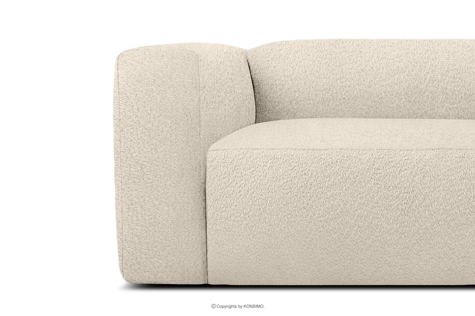 BUFFO Weiches Dreisitzer-Sofa aus Bouclé-Stoff in Hellbeige Hellbeige - Foto 7