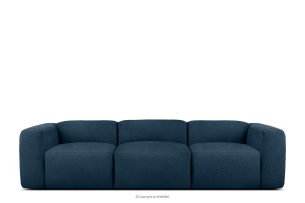 BUFFO, https://konsimo.de/kollektion/buffo/ Weiches Dreisitzer-Sofa aus Bouclé-Stoff in Marineblau Marineblau - Foto