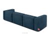BUFFO Weiches Dreisitzer-Sofa aus Bouclé-Stoff in Marineblau Marineblau - Foto 4