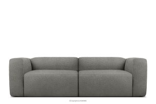 BUFFO, https://konsimo.de/kollektion/buffo/ Weiches 25-Sitzer-Sofa aus Bouclé-Stoff in Stahlgrau Stahl - Foto