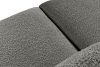 BUFFO Weiches 25-Sitzer-Sofa aus Bouclé-Stoff in Stahlgrau Stahl - Foto 5