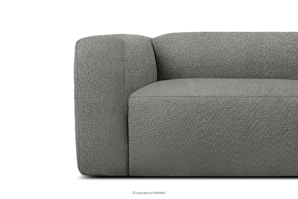 BUFFO Weiches 25-Sitzer-Sofa aus Bouclé-Stoff in Stahlgrau Stahl - Foto 7