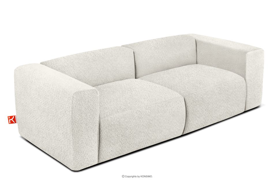 BUFFO Weiches 25-Sitzer-Sofa aus Bouclé-Stoff in Weiß Weiß - Foto 2