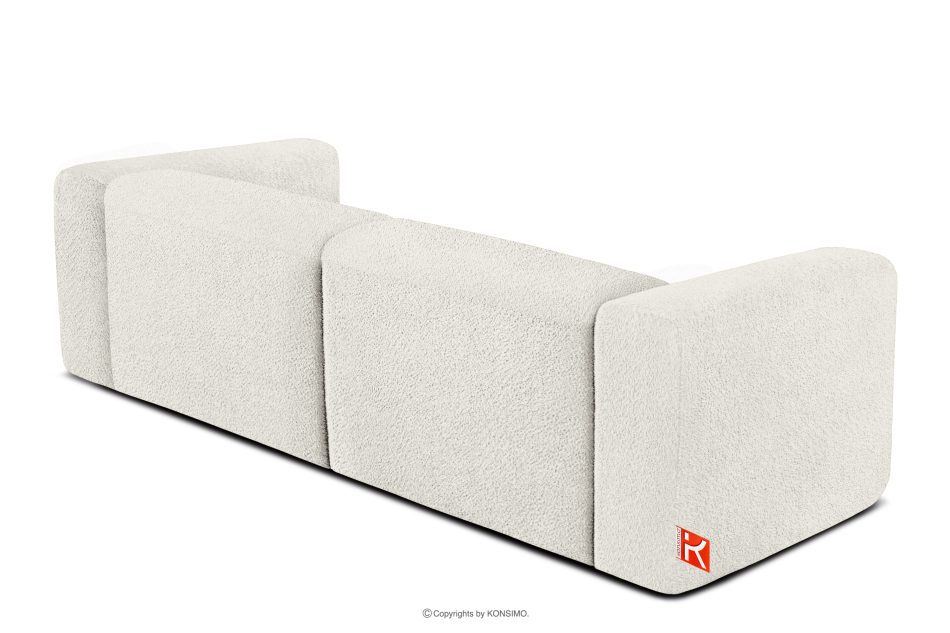 BUFFO Weiches 25-Sitzer-Sofa aus Bouclé-Stoff in Weiß Weiß - Foto 3
