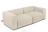 BUFFO Weiches 25-Sitzer-Sofa aus Bouclé-Stoff in Hellbeige Hellbeige - Foto 3