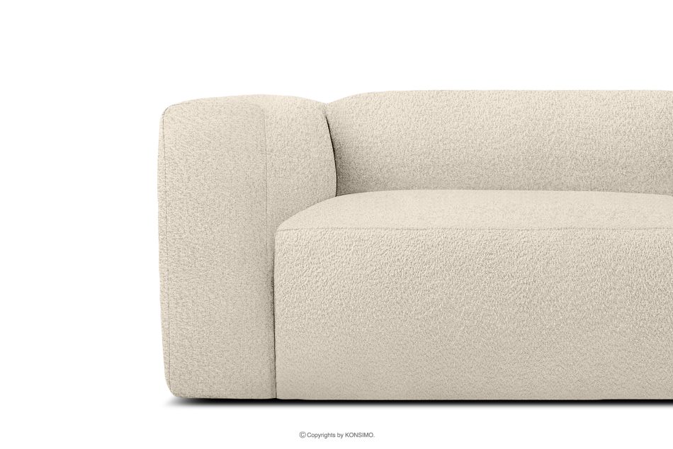 BUFFO Weiches 25-Sitzer-Sofa aus Bouclé-Stoff in Hellbeige Hellbeige - Foto 7