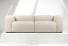 BUFFO Weiches 25-Sitzer-Sofa aus Bouclé-Stoff in Hellbeige Hellbeige - Foto 2