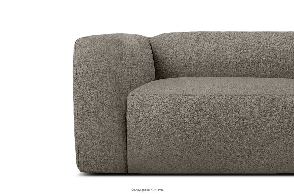 BUFFO Weiches 25-Sitzer-Sofa aus Bouclé-Stoff in kühlem Braun Kühles Braun - Foto 7