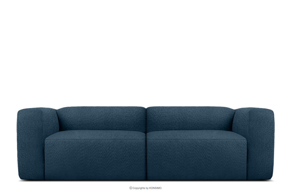 BUFFO Weiches 25-Sitzer-Sofa aus Bouclé-Stoff in Marineblau Marineblau - Foto 0