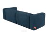 BUFFO Weiches 25-Sitzer-Sofa aus Bouclé-Stoff in Marineblau Marineblau - Foto 4