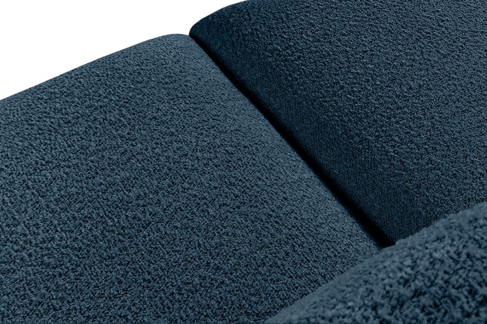 BUFFO Weiches 25-Sitzer-Sofa aus Bouclé-Stoff in Marineblau Marineblau - Foto 4
