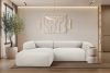 BUFFO Weiches Ecksofa aus Bouclé-Stoff links weiß Weiß - Foto 10