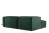 BUFFO Weiches Ecksofa aus Bouclé-Stoff links dunkelgrün Dunkelgrün - Foto 4