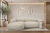 BUFFO Weiches Ecksofa aus Bouclé-Stoff links hellbeige Hellbeige - Foto 10
