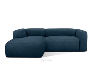 BUFFO, https://konsimo.de/kollektion/buffo/ Weiches Ecksofa aus Bouclé-Stoff links marineblau Marineblau - Foto