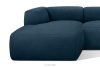 BUFFO Weiches Ecksofa aus Bouclé-Stoff links marineblau Marineblau - Foto 8