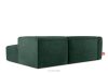 BUFFO Weiches Ecksofa aus Bouclé-Stoff rechts dunkelgrün Dunkelgrün - Foto 4