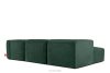 BUFFO Großes weiches Ecksofa aus Bouclé-Stoff links dunkelgrün Dunkelgrün - Foto 4