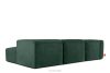 BUFFO Großes weiches Ecksofa aus Bouclé-Stoff rechts dunkelgrün Dunkelgrün - Foto 4