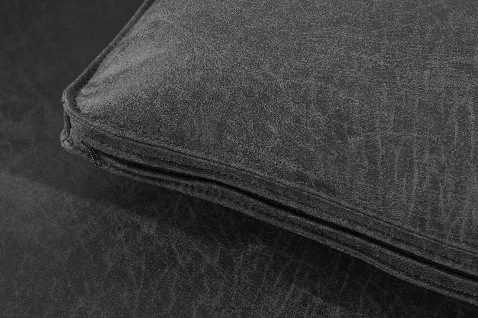 FEROX Ecksofa im Loft-Stil Kunstleder dunkelgrau links dunkelgrau - Foto 8