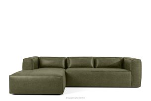 FEROX, https://konsimo.de/kollektion/ferox/ Ecksofa im Loft-Stil Kunstleder grün links grün - Foto