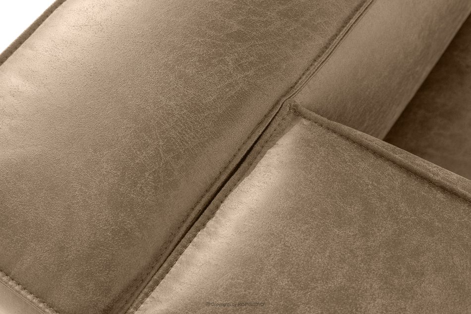 FEROX Ecksofa im Loft-Stil Kunstleder beige links beige - Foto 5