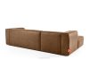 FEROX Ecksofa im Loft-Stil Kunstleder braun links braun - Foto 4