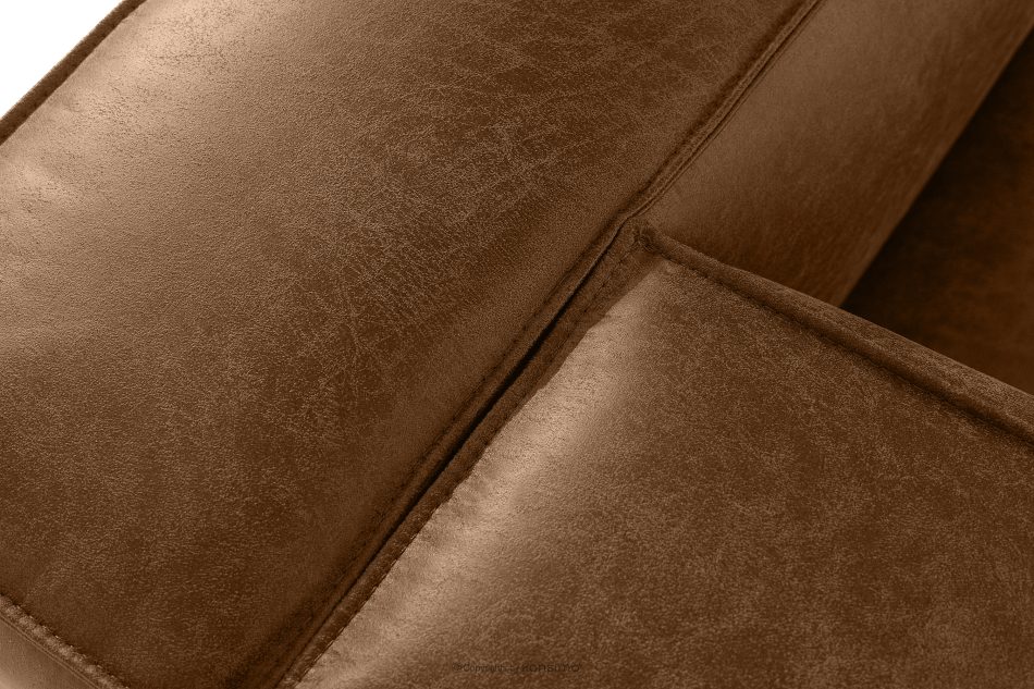 FEROX Ecksofa im Loft-Stil Kunstleder braun links braun - Foto 5