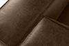 FEROX Ecksofa im Loft-Stil Kunstleder dunkelbraun links dunkelbraun - Foto 6