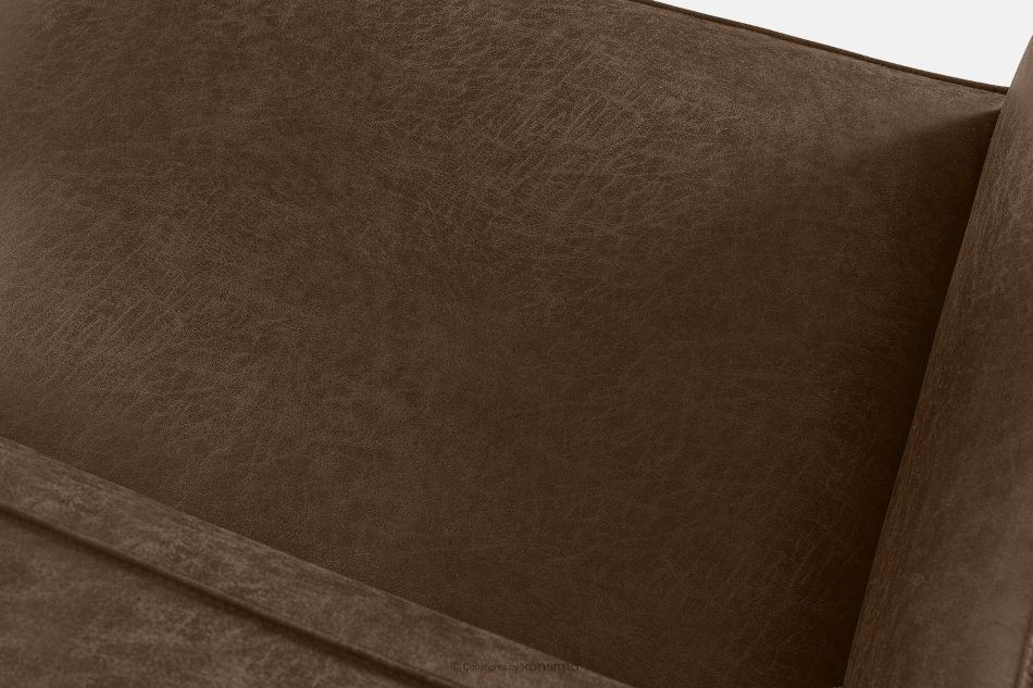 FEROX Ecksofa im Loft-Stil Kunstleder dunkelbraun links dunkelbraun - Foto 7