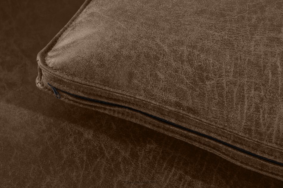 FEROX Ecksofa im Loft-Stil Kunstleder dunkelbraun links dunkelbraun - Foto 8