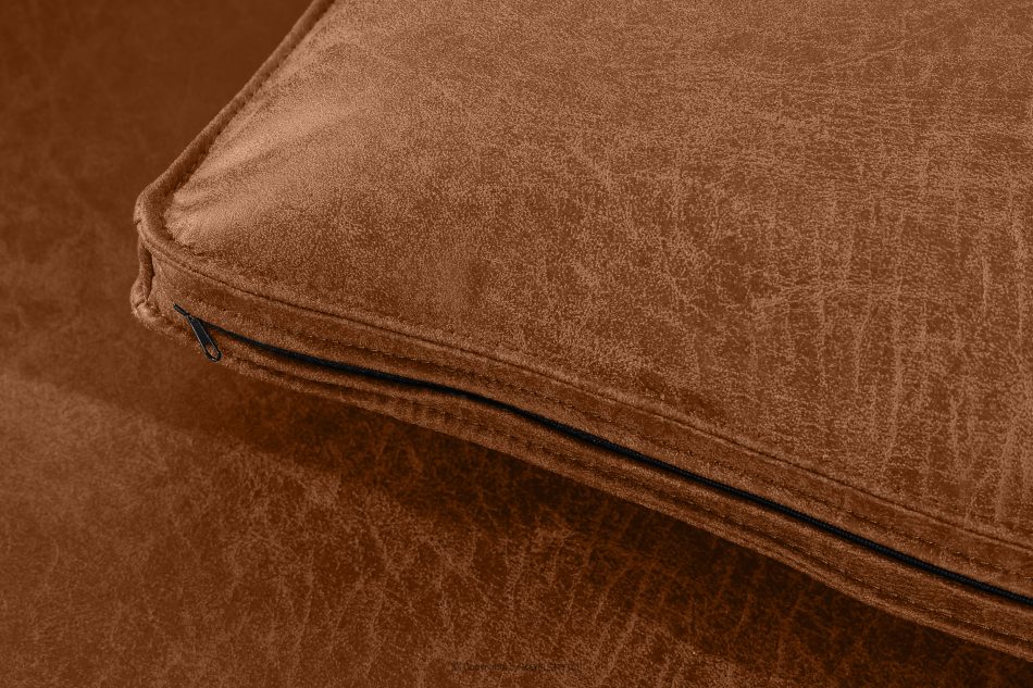 FEROX Ecksofa im Loft-Stil Kunstleder rotbraun links rot - Foto 8