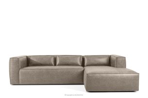 FEROX, https://konsimo.de/kollektion/ferox/ Ecksofa im Loft-Stil Kunstleder hellgrau rechts hellgrau - Foto