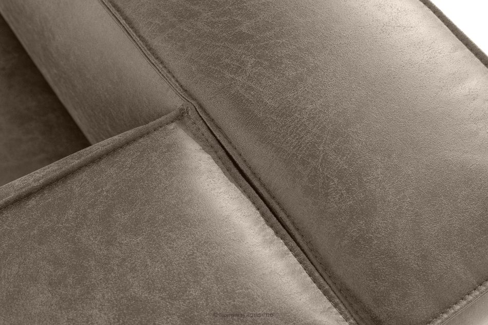 FEROX Ecksofa im Loft-Stil Kunstleder hellgrau rechts hellgrau - Foto 5