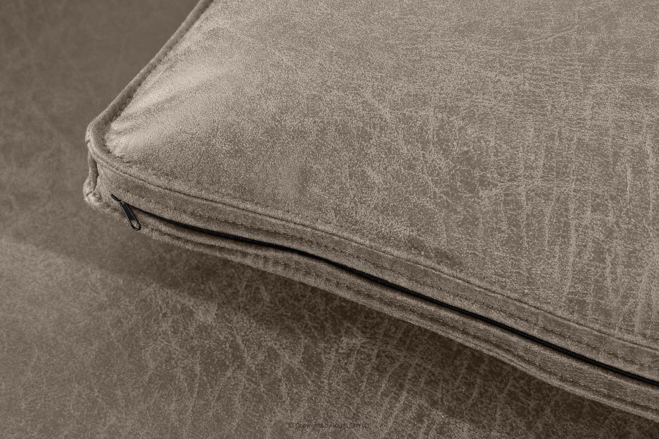 FEROX Ecksofa im Loft-Stil Kunstleder hellgrau rechts hellgrau - Foto 8