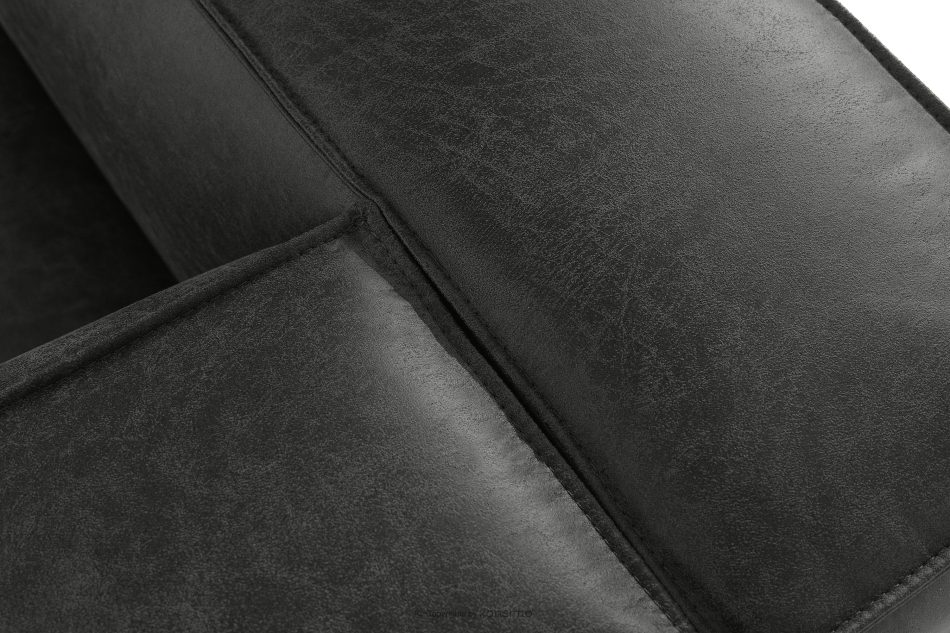 FEROX Ecksofa im Loft-Stil Kunstleder dunkelgrau rechts dunkelgrau - Foto 5