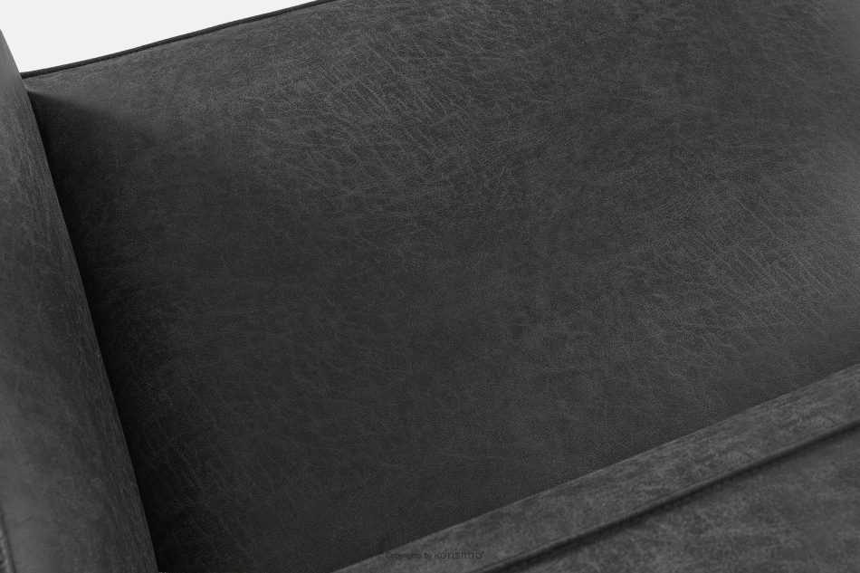 FEROX Ecksofa im Loft-Stil Kunstleder dunkelgrau rechts dunkelgrau - Foto 7