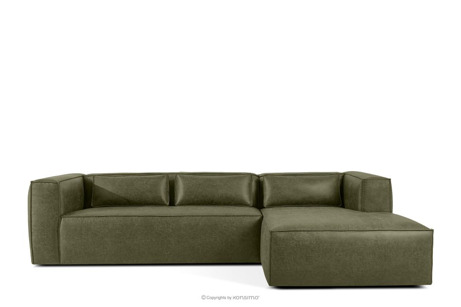 FEROX Ecksofa im Loft-Stil Kunstleder grün rechts grün - Foto 0