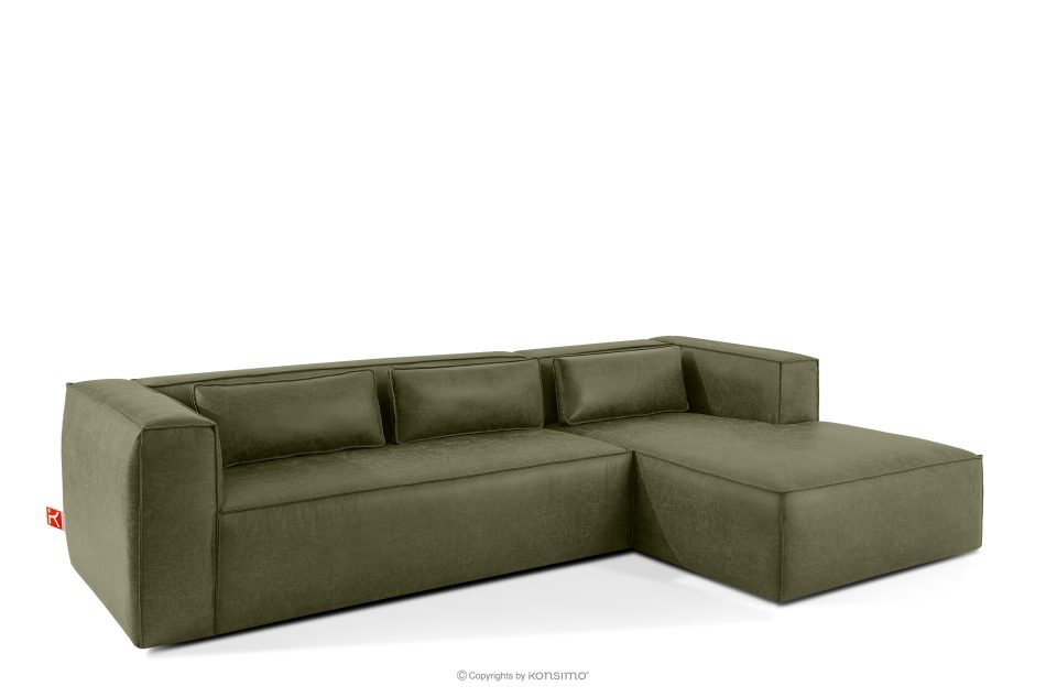 FEROX Ecksofa im Loft-Stil Kunstleder grün rechts grün - Foto 2