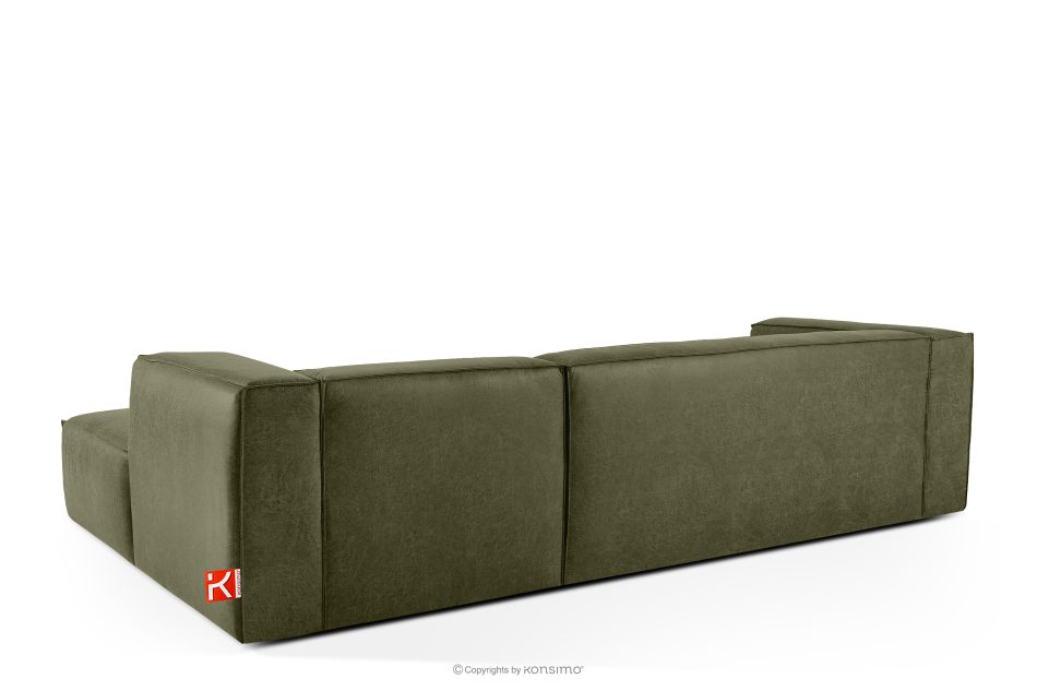 FEROX Ecksofa im Loft-Stil Kunstleder grün rechts grün - Foto 3