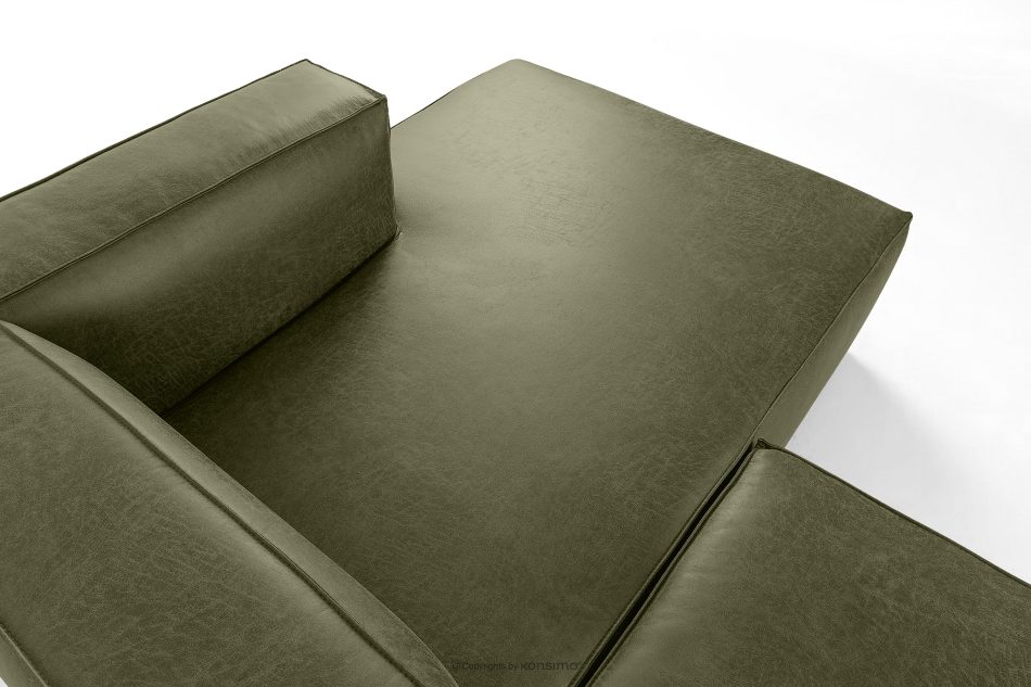 FEROX Ecksofa im Loft-Stil Kunstleder grün rechts grün - Foto 4