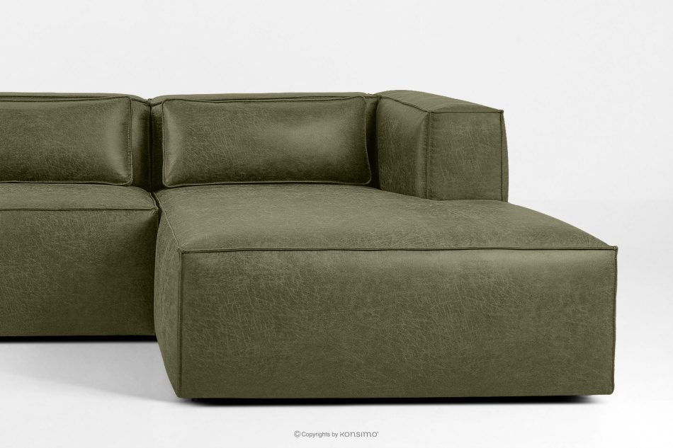 FEROX Ecksofa im Loft-Stil Kunstleder grün rechts grün - Foto 6