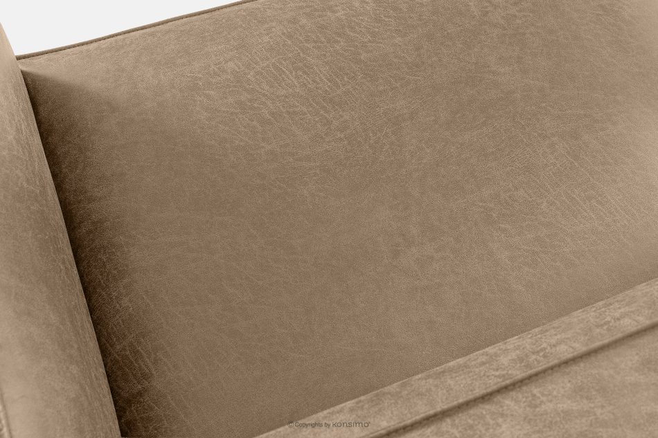 FEROX Ecksofa im Loft-Stil Kunstleder beige rechts beige - Foto 7