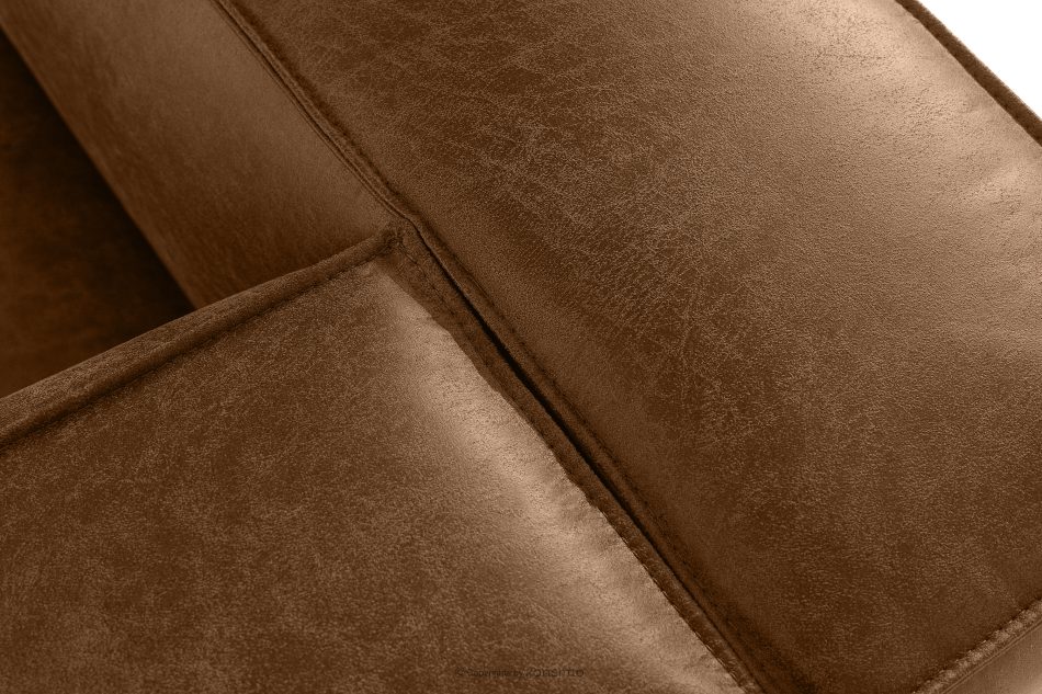 FEROX Ecksofa im Loft-Stil Kunstleder braun rechts braun - Foto 5
