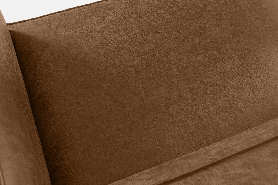 FEROX Ecksofa im Loft-Stil Kunstleder braun rechts braun - Foto 7