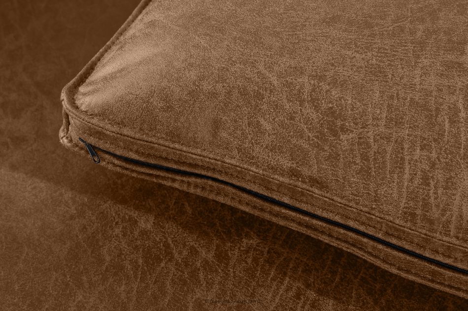 FEROX Ecksofa im Loft-Stil Kunstleder braun rechts braun - Foto 8