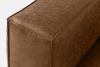FEROX Ecksofa im Loft-Stil Kunstleder braun rechts braun - Foto 10