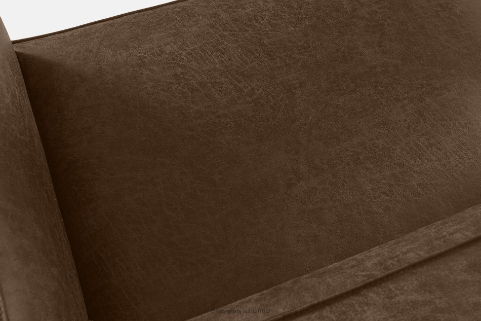 FEROX Ecksofa im Loft-Stil Kunstleder dunkelbraun rechts dunkelbraun - Foto 7