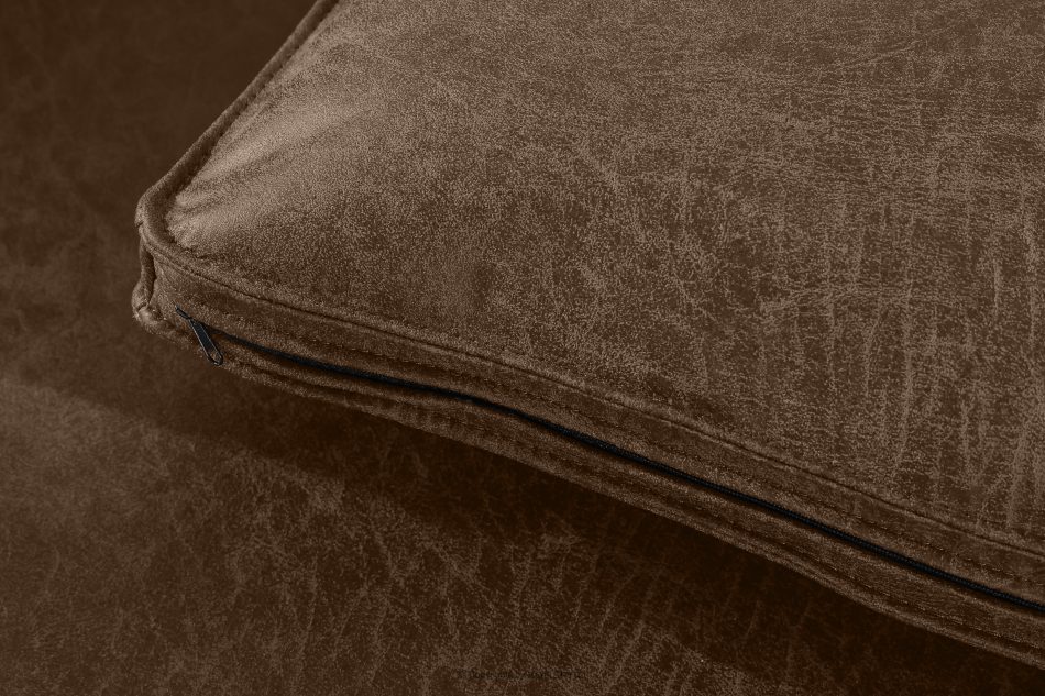 FEROX Ecksofa im Loft-Stil Kunstleder dunkelbraun rechts dunkelbraun - Foto 8